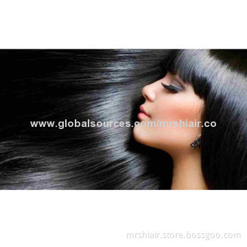 28" Unprocessed Black Color Silky Straight Peruvian Virgin Hair Weft